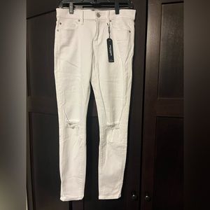 Express ankle legging jeans white NWT size 6